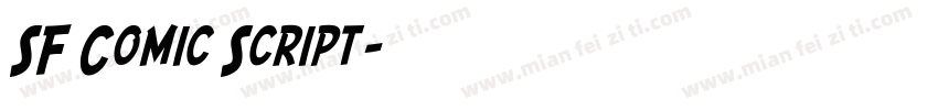 SF Comic Script字体转换